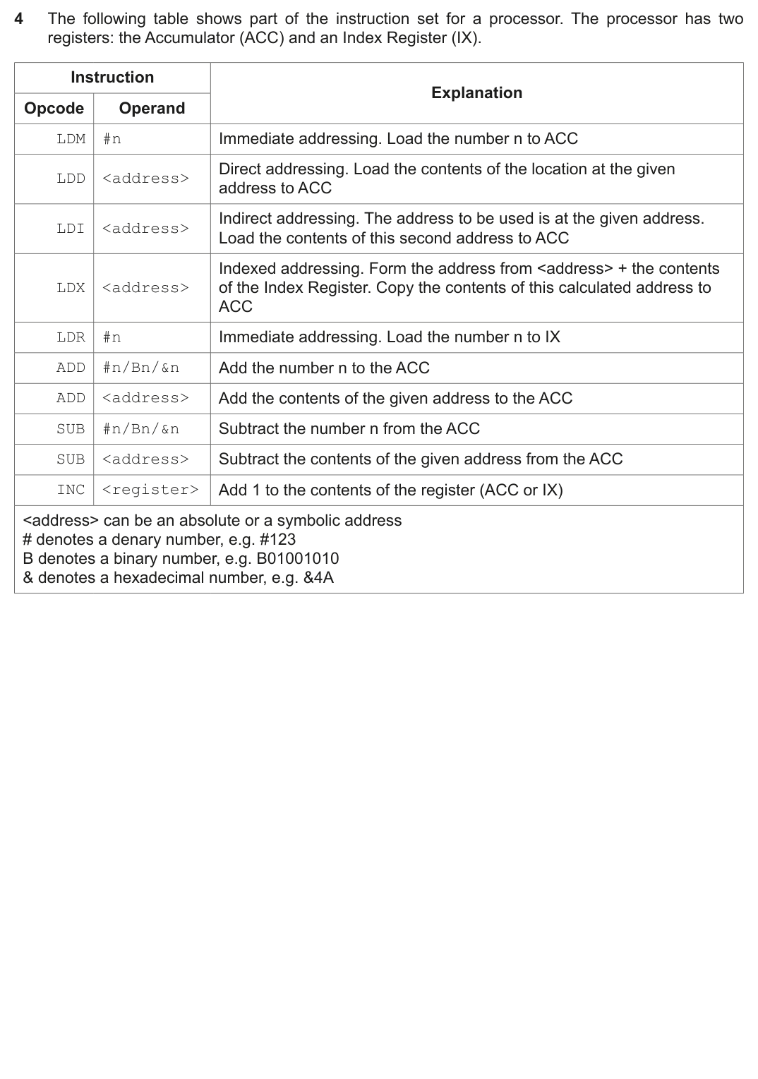 Question 4 — page 1
