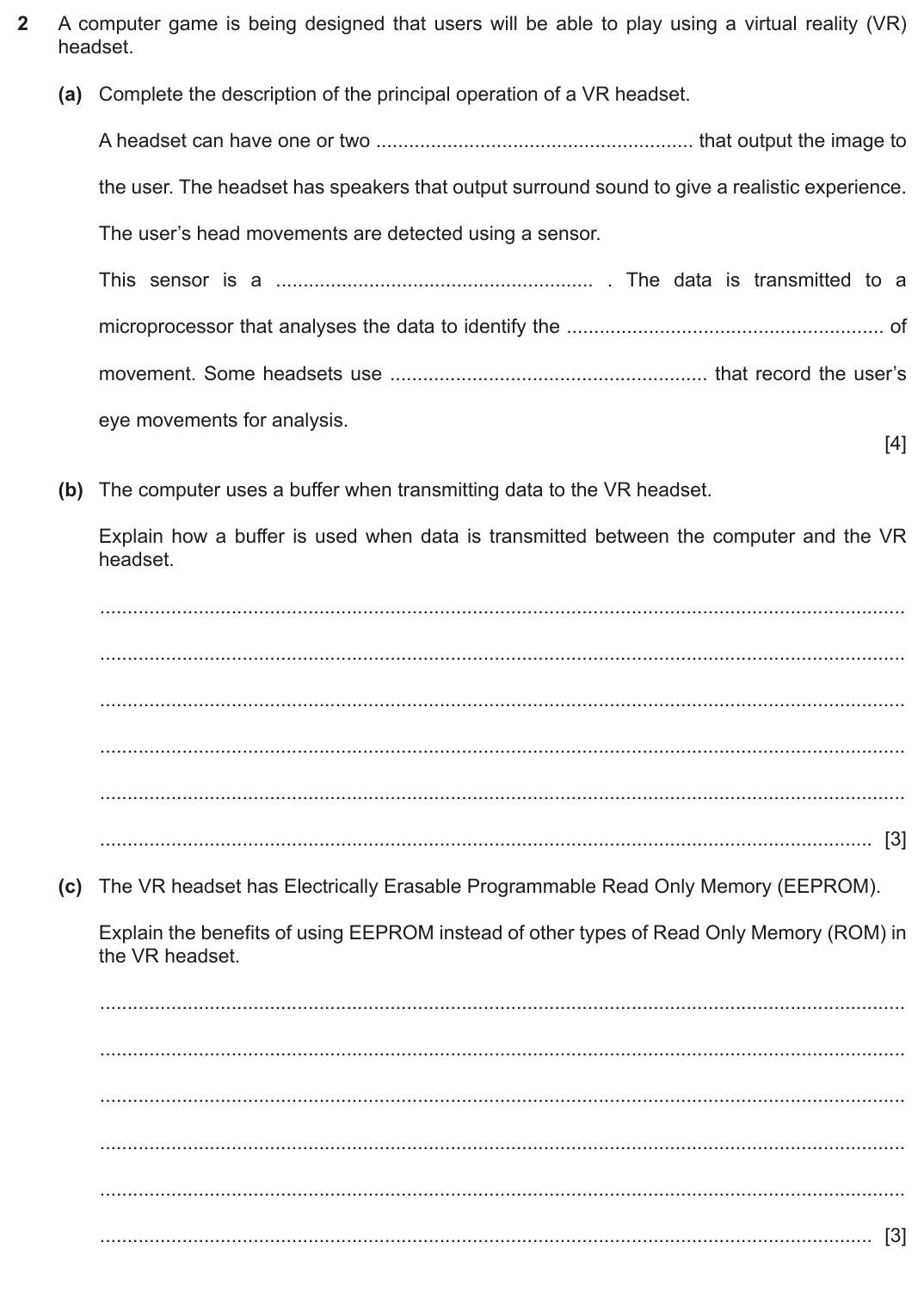 Question 2 — page 1