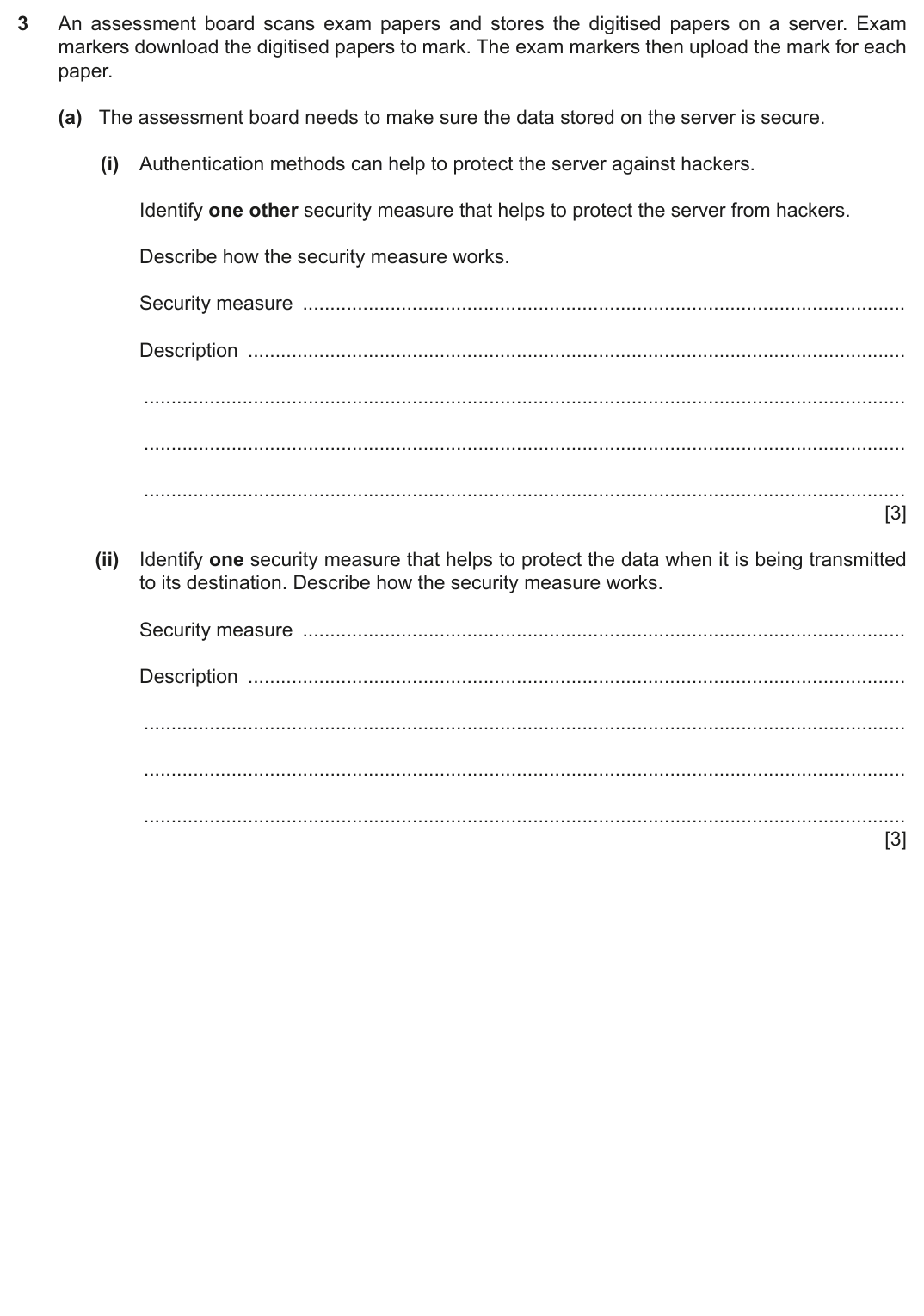 Question 3 — page 1