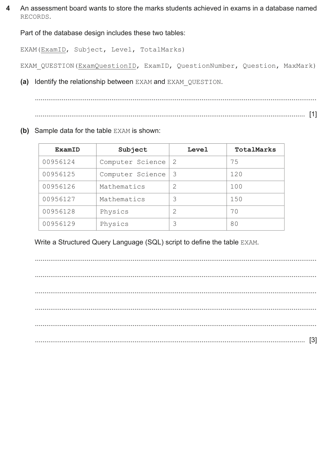 Question 4 — page 1