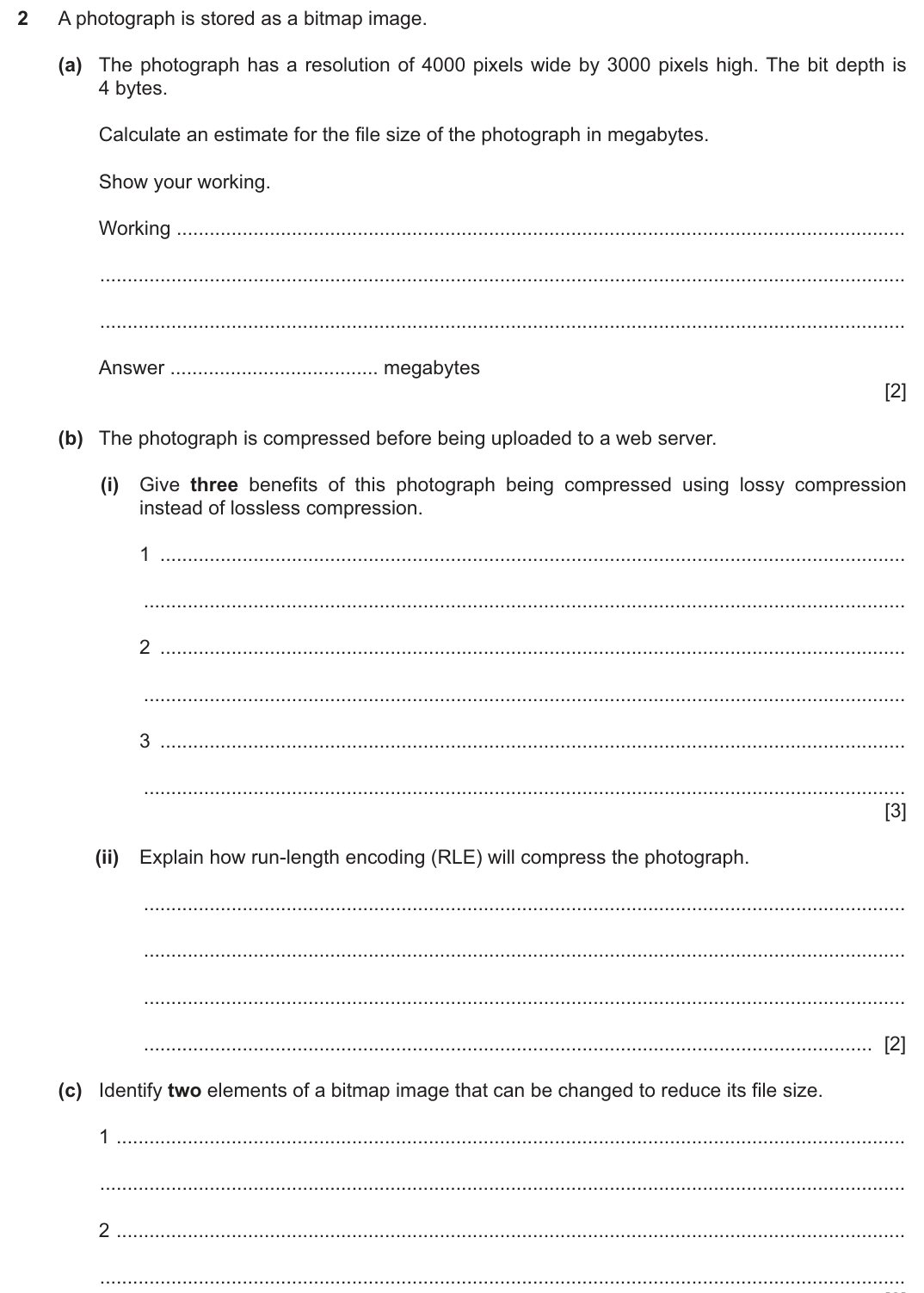 Question 2 — page 1