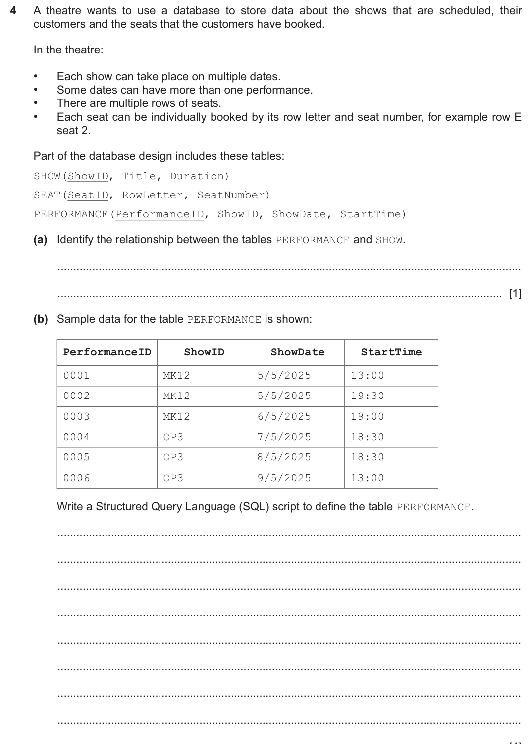 Question 4 — page 1