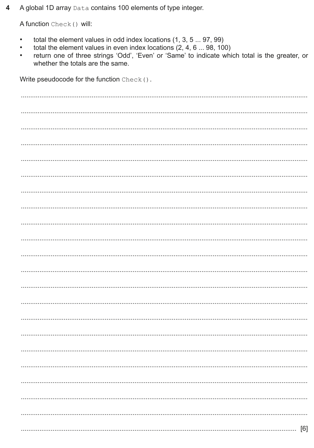 Question 4 — page 1