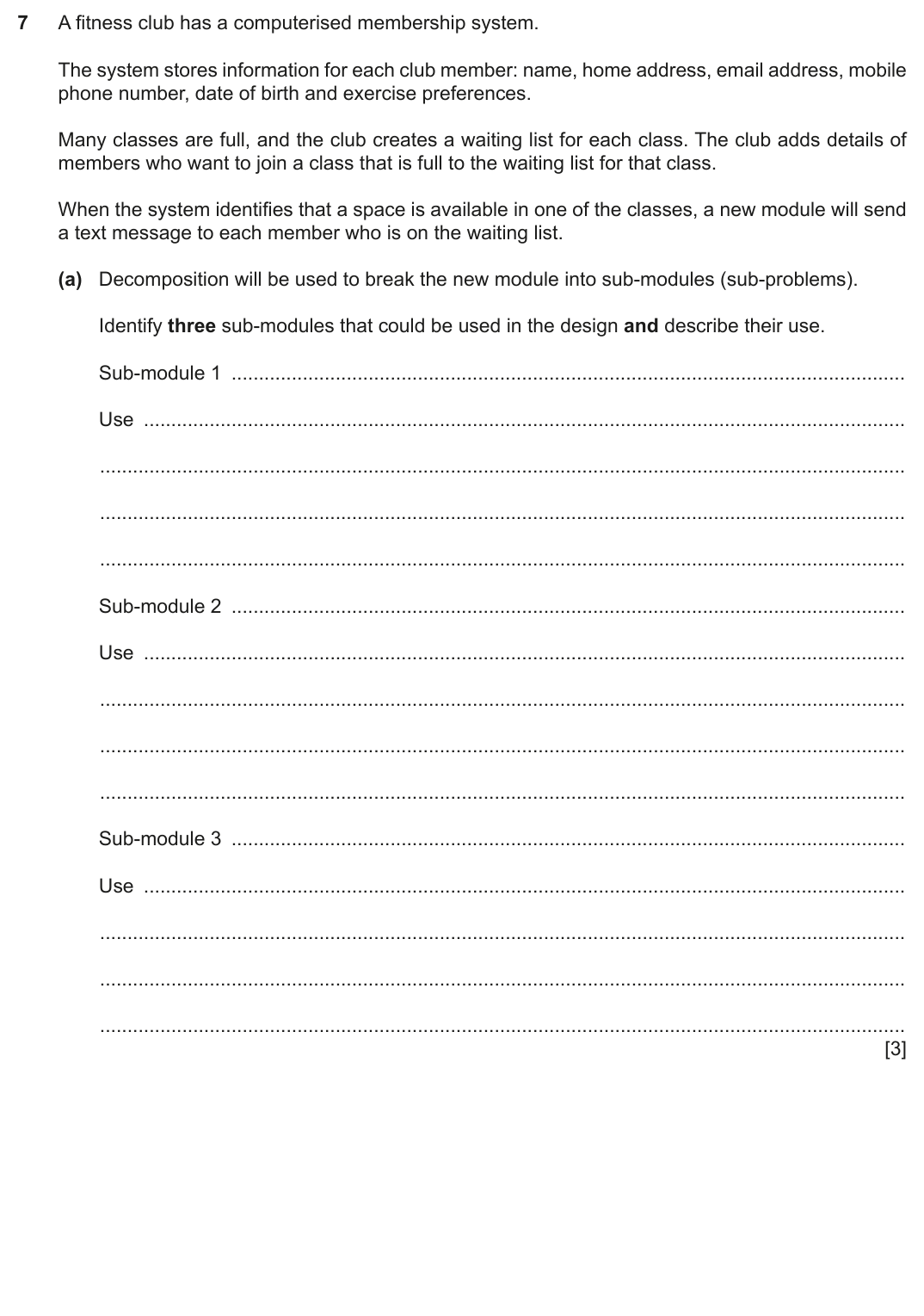 Question 7 — page 1