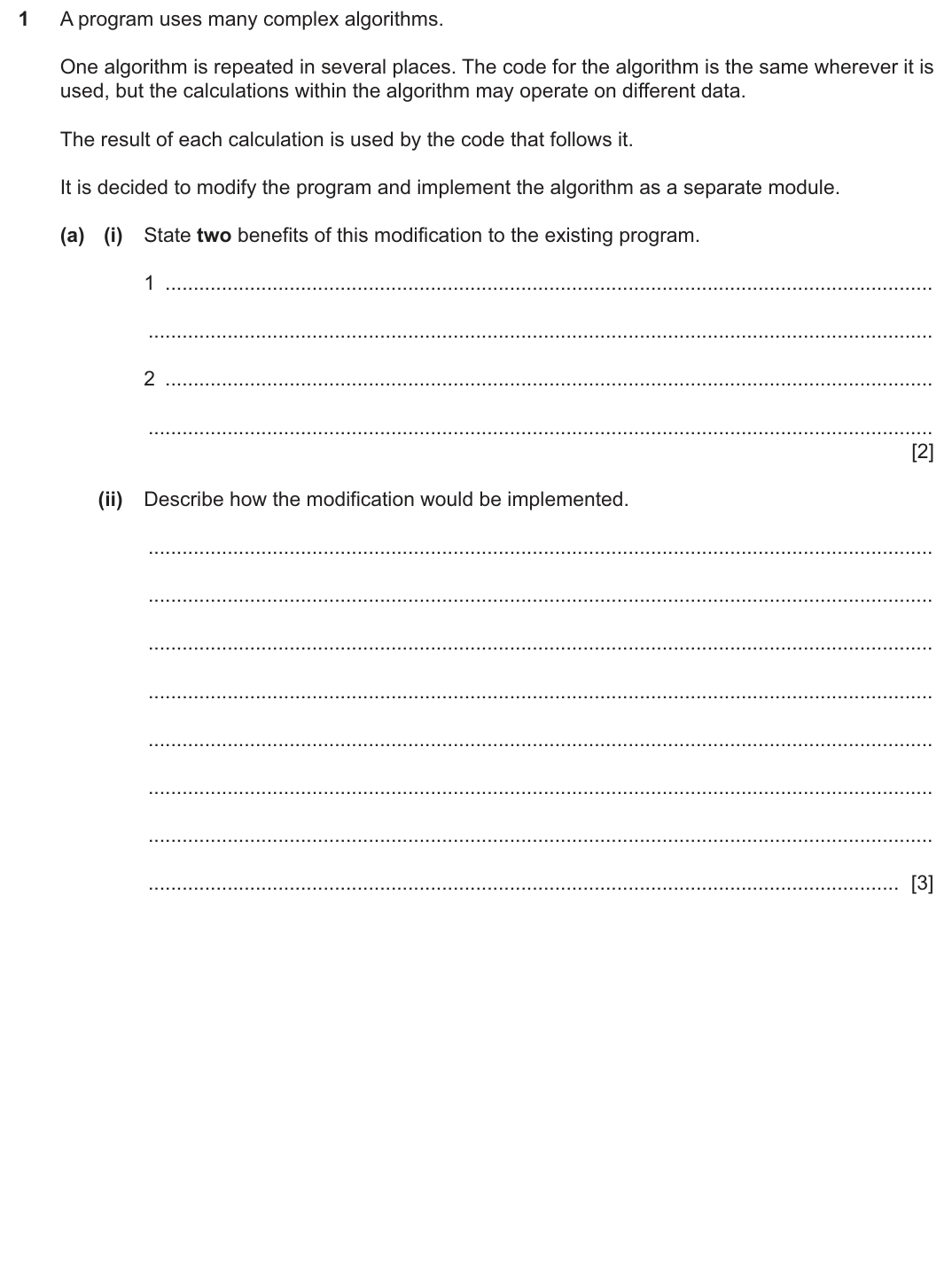 Question 1 — page 1