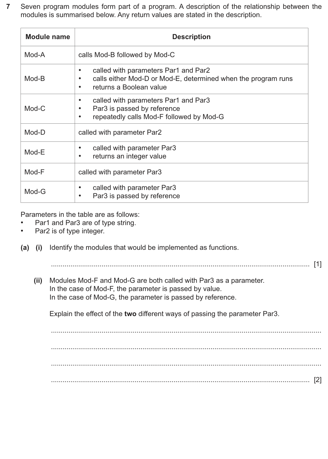Question 7 — page 1