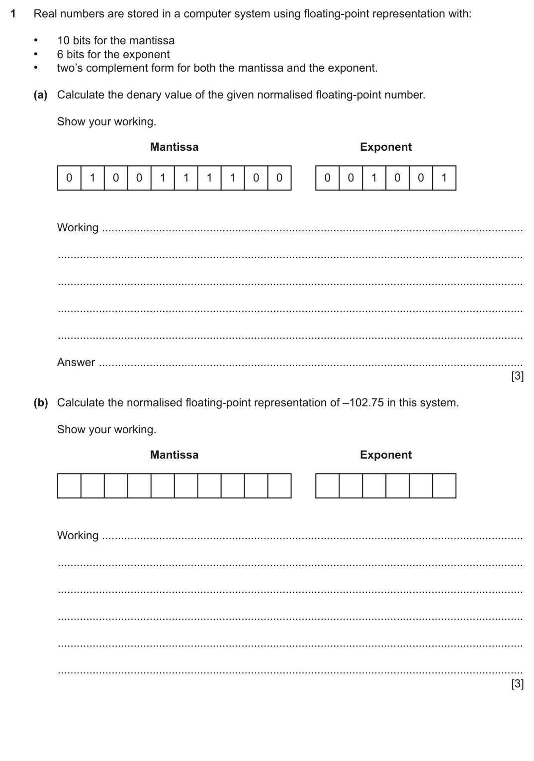 Question 1 — page 1