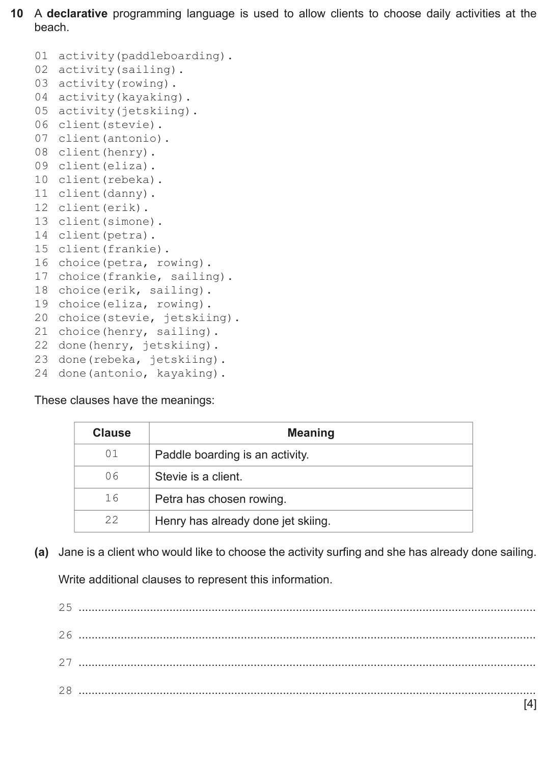 Question 10 — page 1