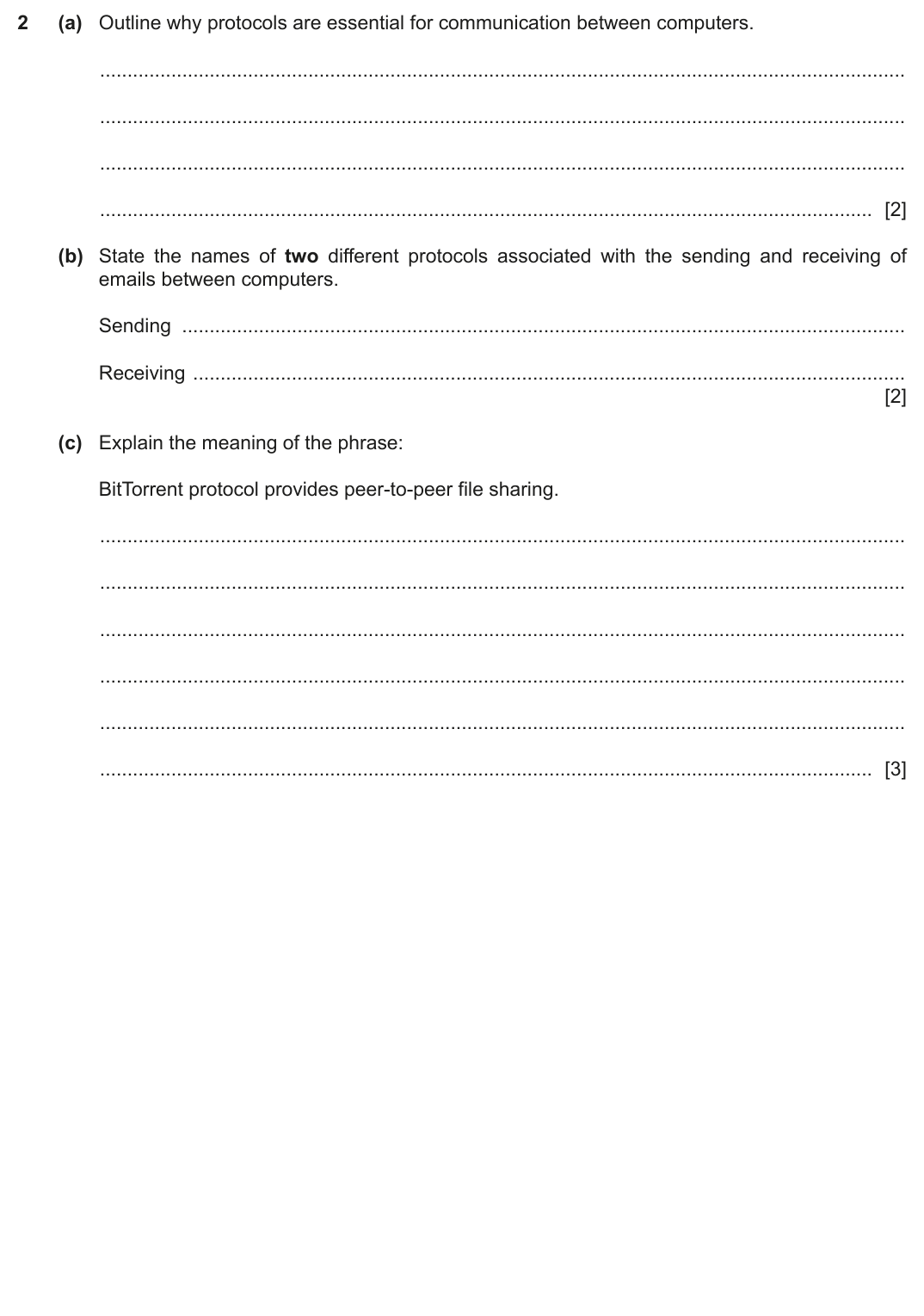 Question 2 — page 1