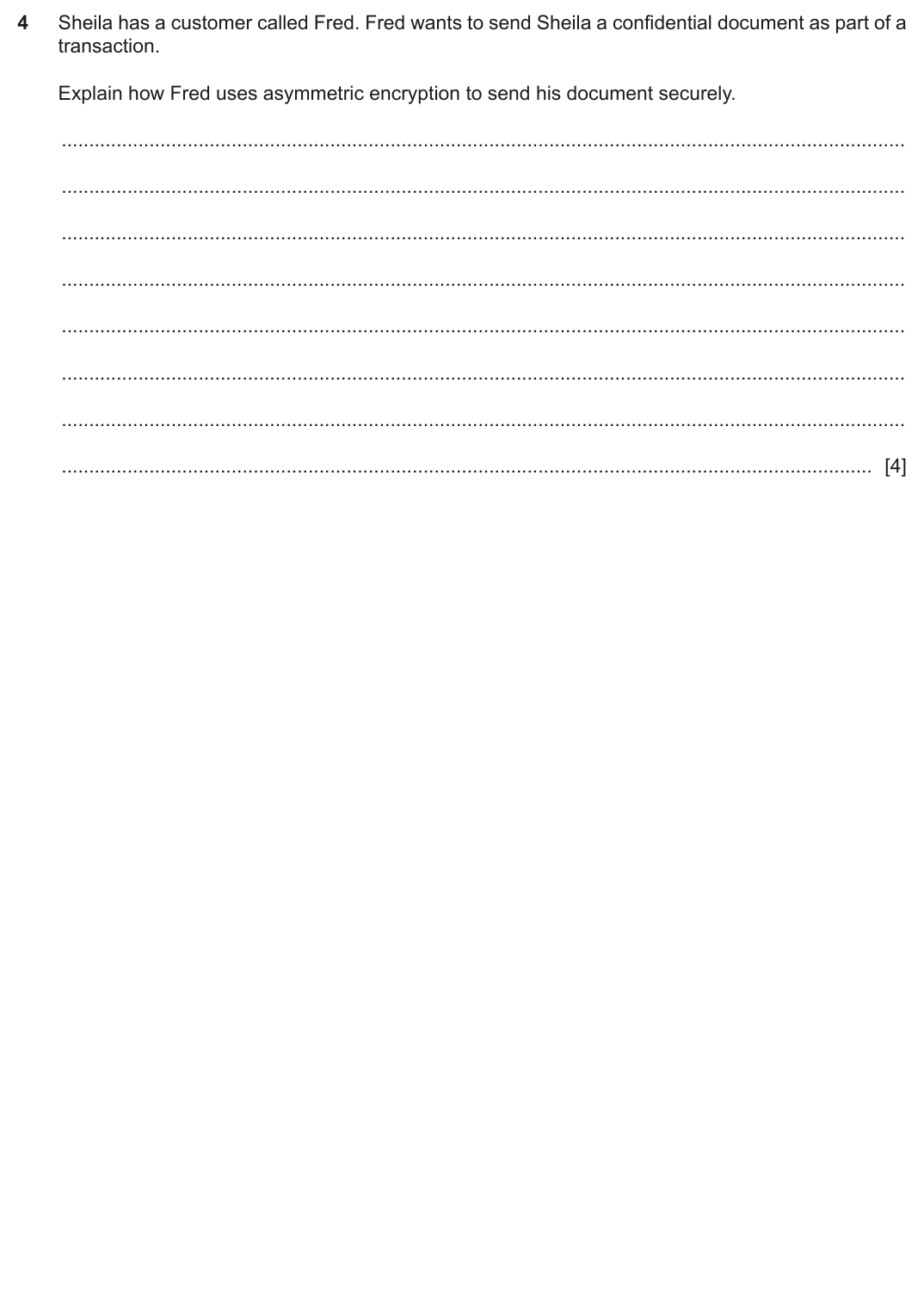 Question 4 — page 1