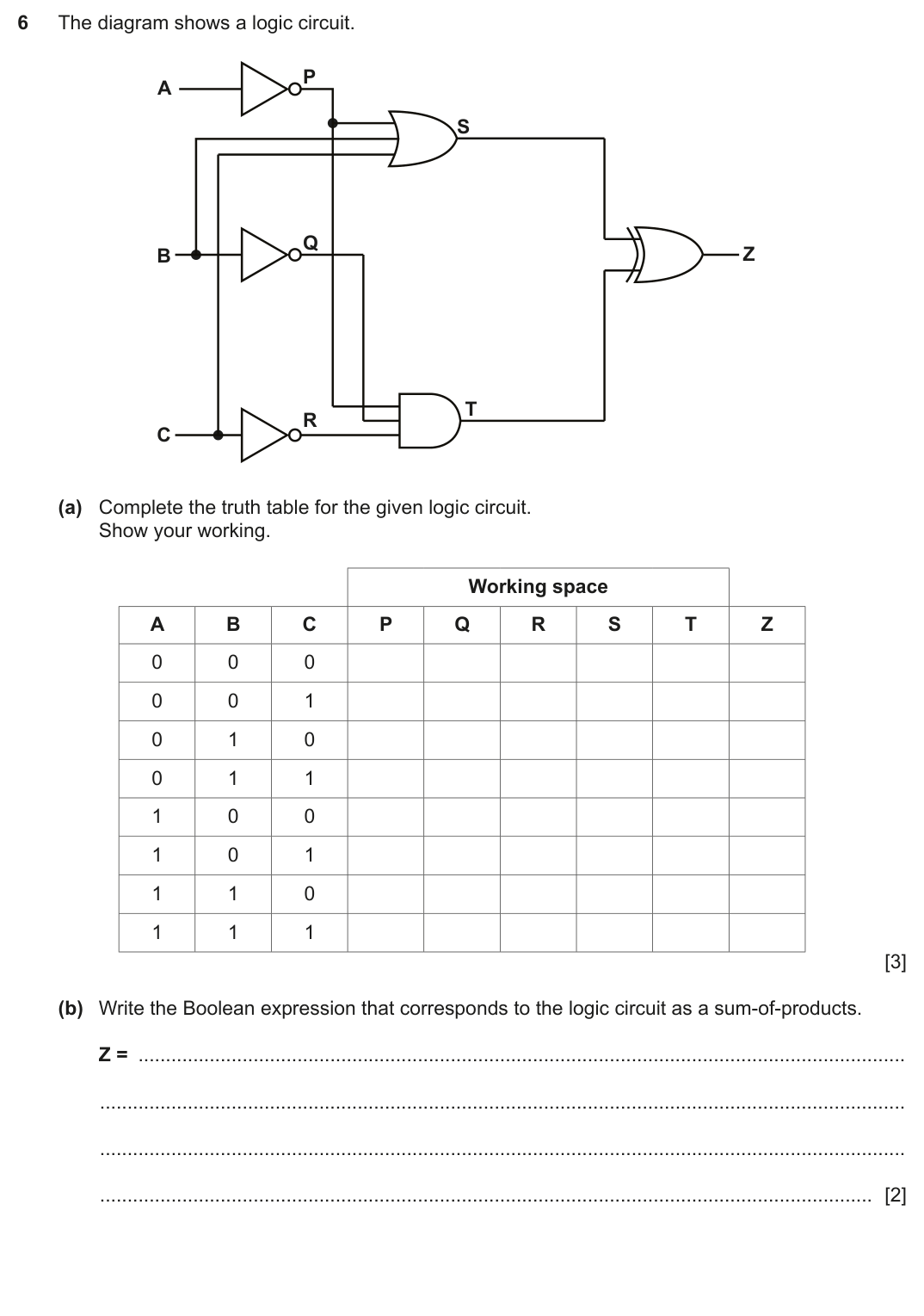 Question 6 — page 1