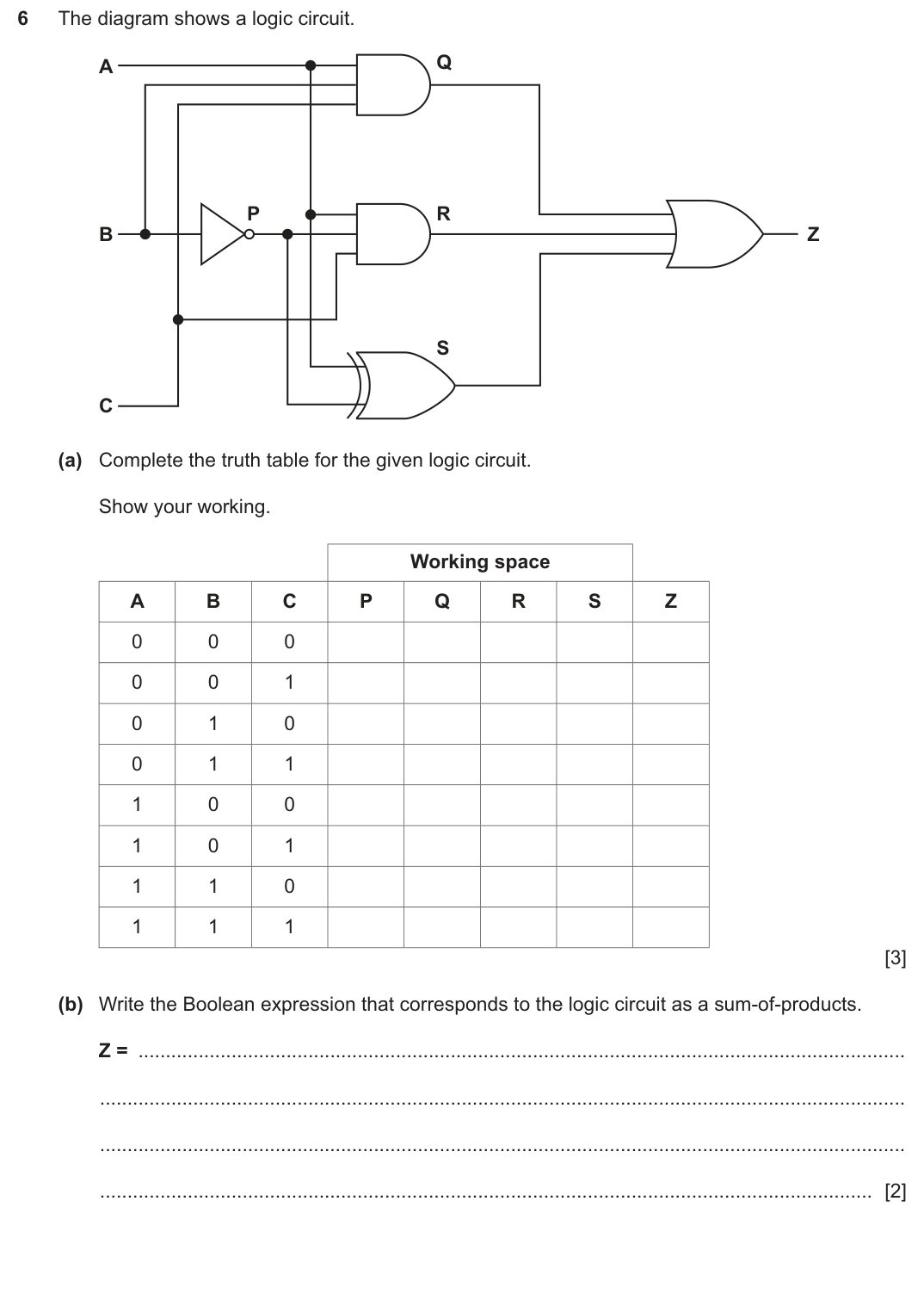 Question 6 — page 1