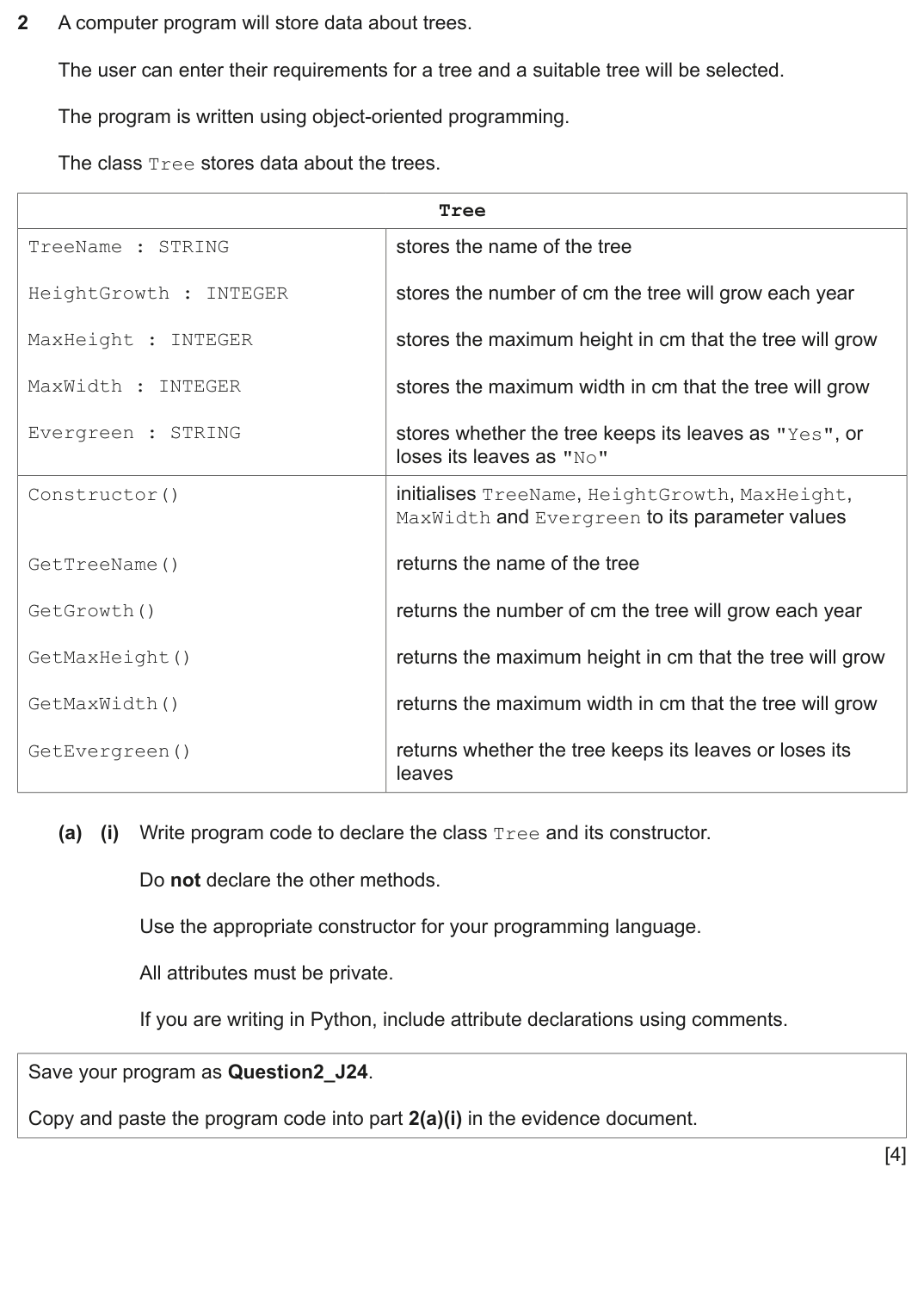 Question 2 — page 1