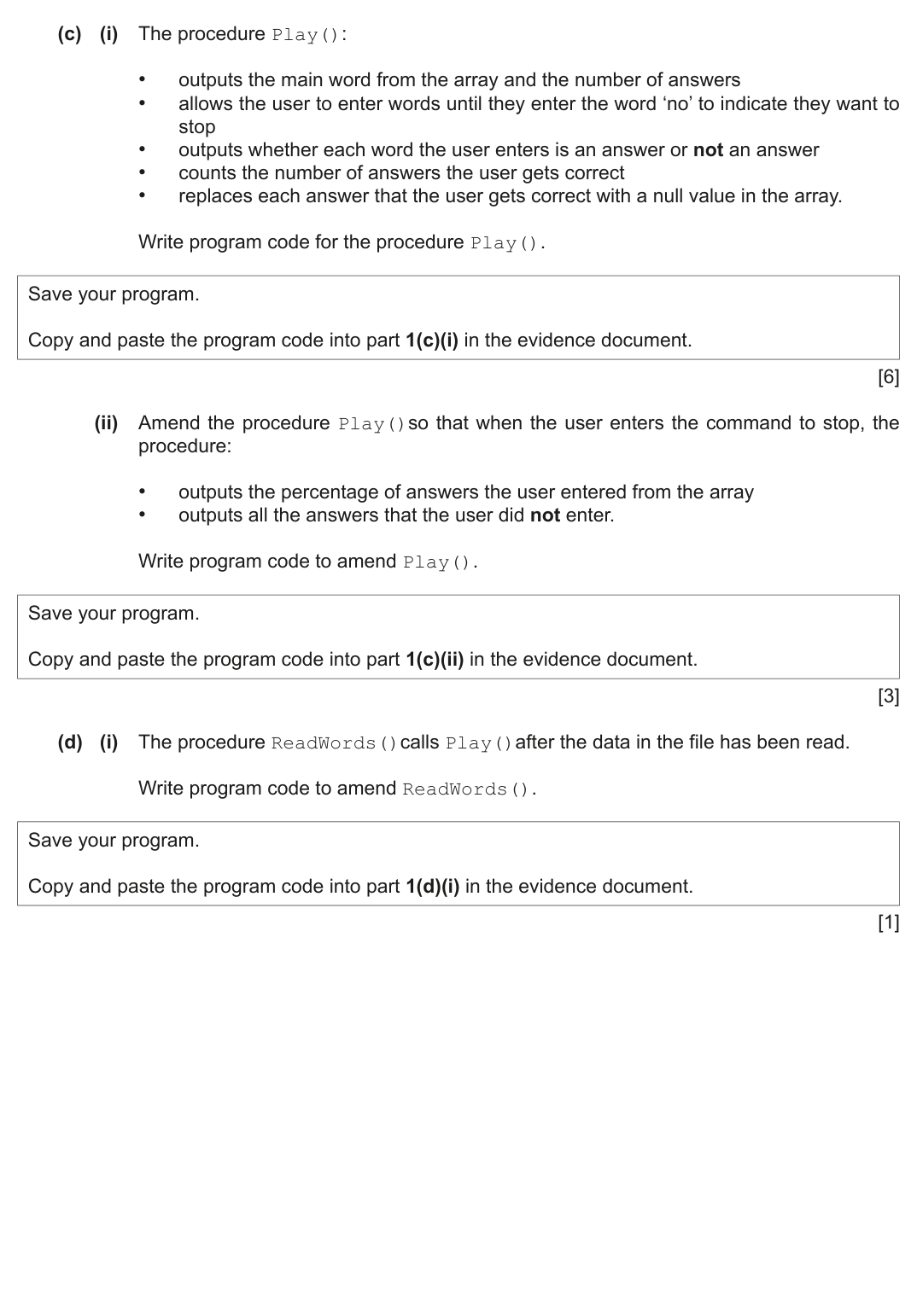 Question 1 — page 2