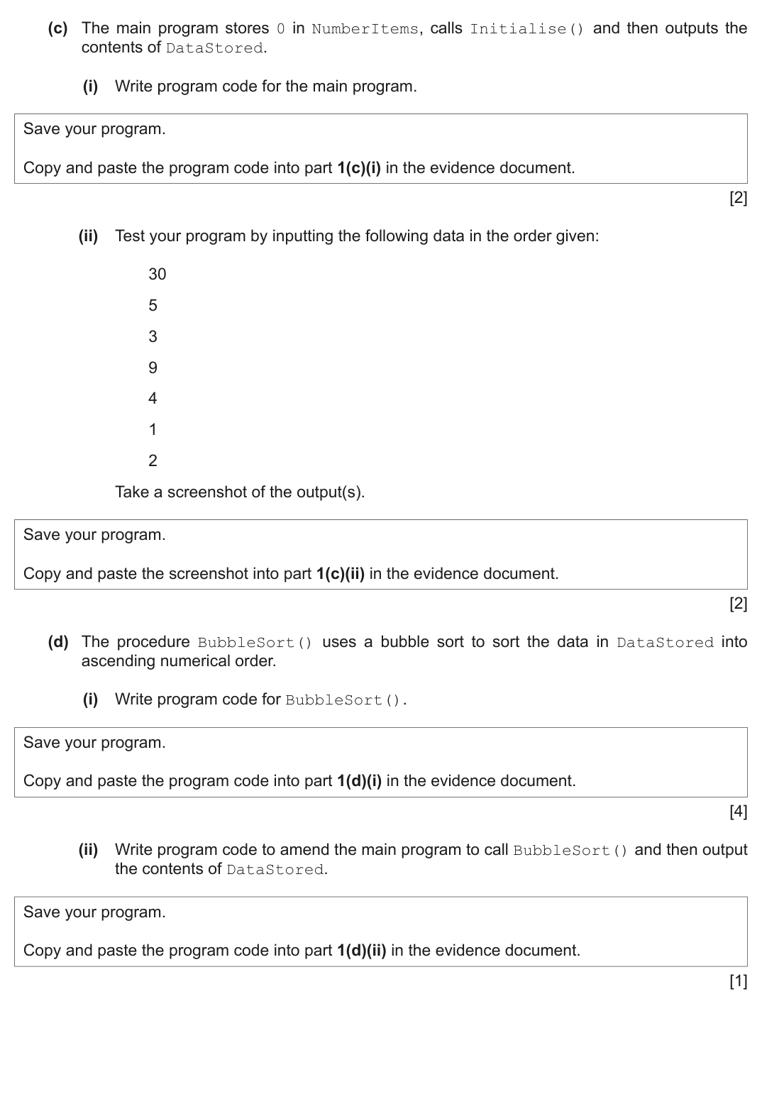Question 1 — page 2