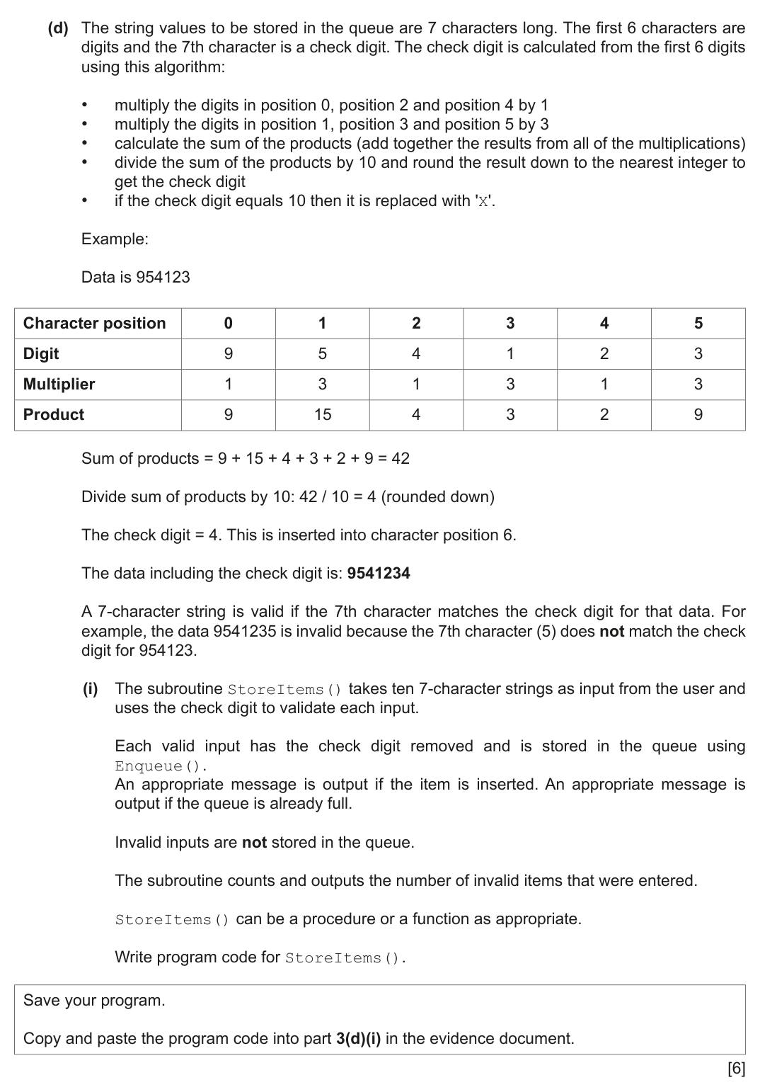 Question 3 — page 2